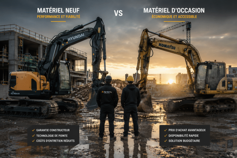 Acheter une machine BTP neuve ou d’occasion : que choisir ?
